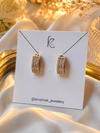 Royal Crystal Huggie Earrings