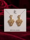 Crystal Floral Drop Earrings