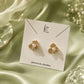 Pearl Blossom Crystal Stud Earrings