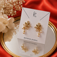 Golden Pearl Bloom Earrings