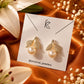 Golden Pearl Bloom Earrings