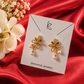 Golden Pearl Bloom Earrings