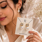 Pearl Luxe Crystal Stud Earrings.