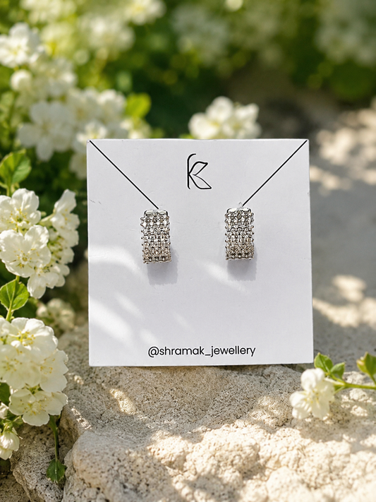 Crystal Huggie Earrings