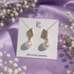 Gold-Tone Crystal Pearl Drop Earrings