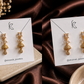 Gold-Tone Crystal Jhumka Drop Earrings