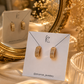 Royal Crystal Huggie Earrings