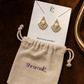 Gold-Tone Pearl &amp; Baguette CZ Earrings