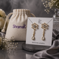 Floral Crystal Drop Earrings