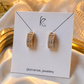Royal Crystal Huggie Earrings