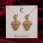 Crystal Floral Drop Earrings