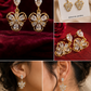 Crystal Floral Drop Earrings