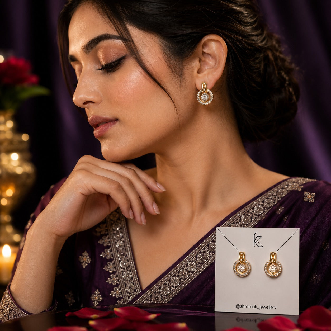 Eternal Halo Crystal Earrings