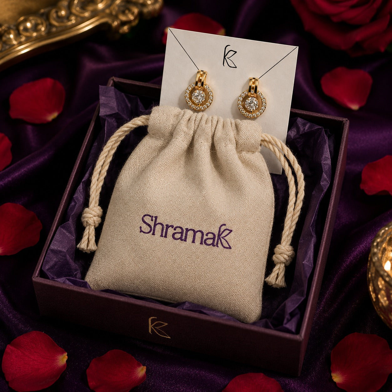 Eternal Halo Crystal Earrings