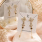 Golden Butterfly Cascade Earrings