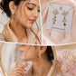 Golden Butterfly Cascade Earrings
