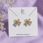 Crystal Blossom Bow Studs