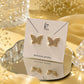 Golden Butterfly Crystal Studs
