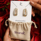 Gold-Tone Baguette CZ Crystal Statement Earrings