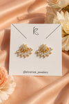 Floral Crystal Stud Earrings
