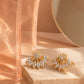 Floral Crystal Stud Earrings