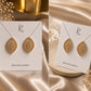 Gold-Tone Crystal Marquise Stud Earrings