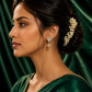 Gold-Tone Crystal Jhumka Drop Earrings