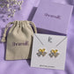 Crystal Blossom Bow Studs