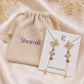 Golden Butterfly Cascade Earrings