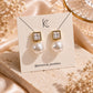Pearl Luxe Crystal Stud Earrings.