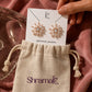 Rose-Gold Starburst Crystal Stud Earrings