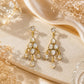Gold-Tone Crystal Drop Earrings